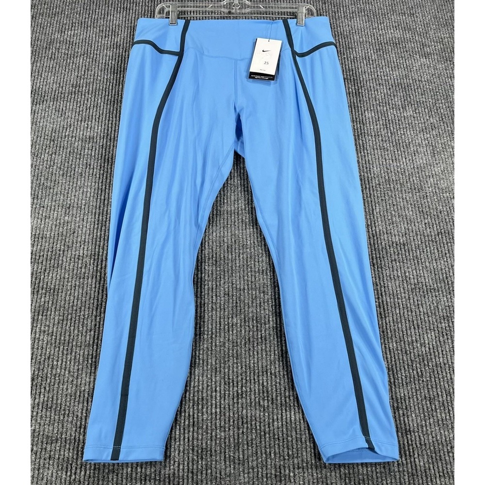 Nike Pants Womens XXL Blue Dri-FIT One High Rise 7/8 Leggings HJ1137-412